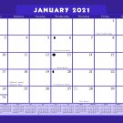 2021 Monthly Magnetic/Desk Calendar - 12 Months Desktop/Wall Calendar/Planner - (Edition #07)