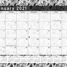 2021 Monthly Magnetic/Desk Calendar - 12 Months Desktop/Wall Calendar/Planner - (Edition #11)