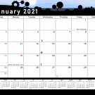 2021 Monthly Magnetic/Desk Calendar - 12 Months Desktop/Wall Calendar/Planner - (Edition #15)