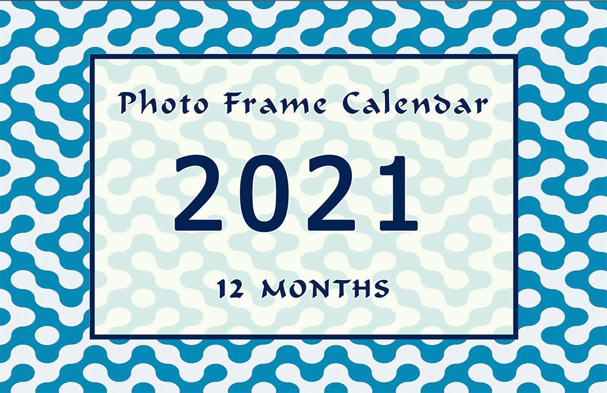 2021 Photo Frame Wall Spiral-Bound Calendar (Add Your Own Photos) - (Geometrics Edition #004)