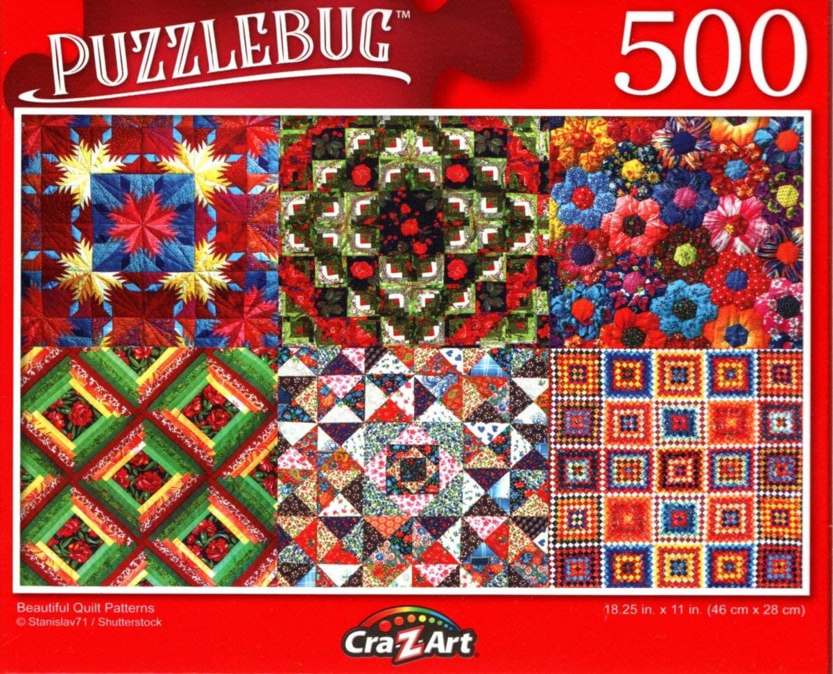 Beautiful Quilt Patterns - 500 Pieces Jigsaw Puzzle