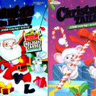 Jumbo Coloring and Activity Book ~ Christmas Tails & Santa's on his Way (Set of 2 Books)