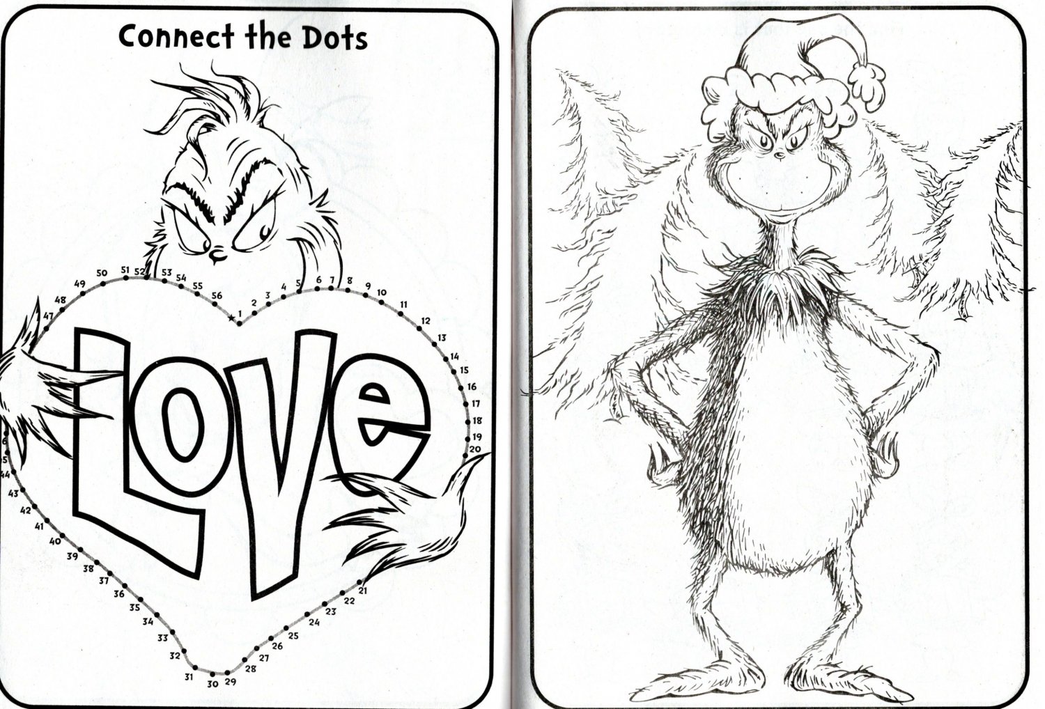 Christmas Holiday - Coloring and Activity Book ~ The Grinch Dr.Seuss - v1