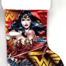 DC Comics Wonder Woman - 18" Full Printed Satin Christmas Stocking with Plush Cuff - v3