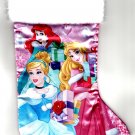 Princess - 18" Full Printed Satin Christmas Stocking with Plush Cuff Princess - 18" Full Printed Satin Christmas Stocking with Plush Cuff
