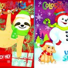 Christmas Holiday - Coloring and Activity Book ~ Let it Snow and Slow Ho! Ho! (Set of 2 Books)