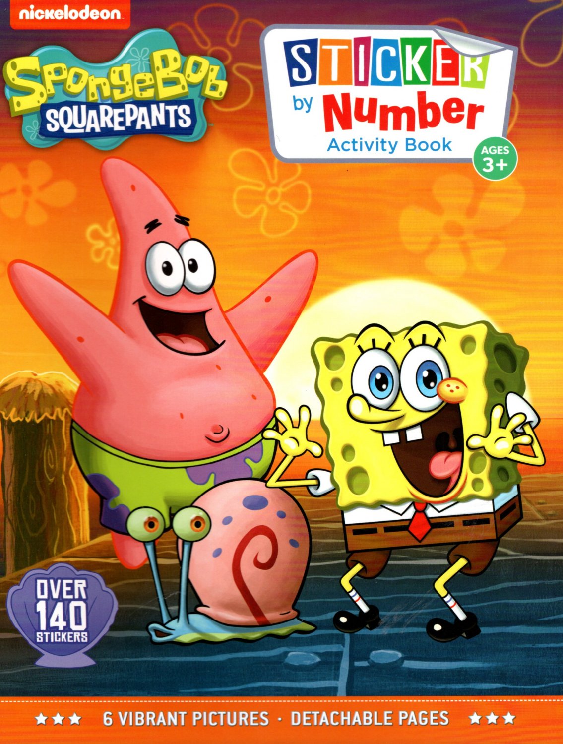 SpongeBob Squarepants - Sticker by Number Activity Book Over 140 ...