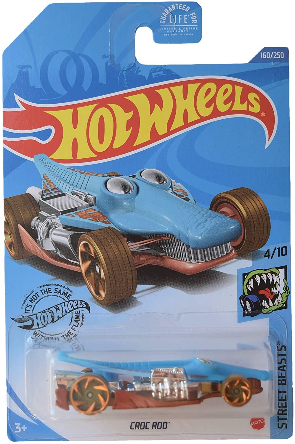 DieCast Hotwheels Croc Rod [Blue] 160/250, Street Beasts 4/10