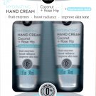 Hydrating Hand Cream - Coconut + Rose Hip 2 Pack Set Moisturize 2 x 1fl oz (30ml)