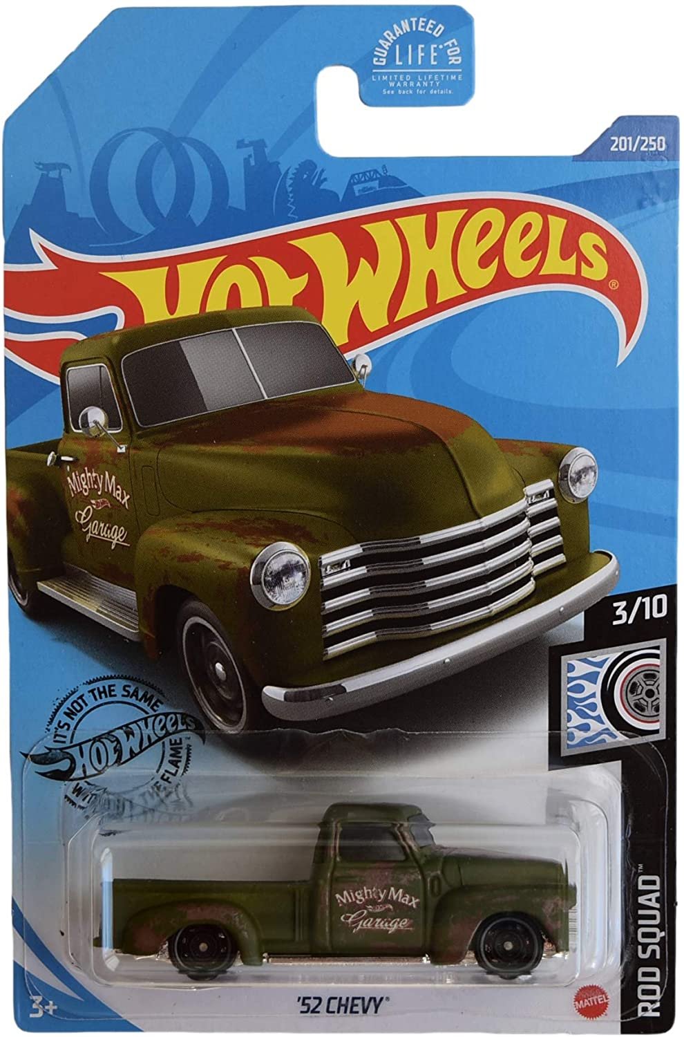 DieCast Hotwheels '52 Chevy [Green], Rod Squad 3/10 [Ship in Protector ...