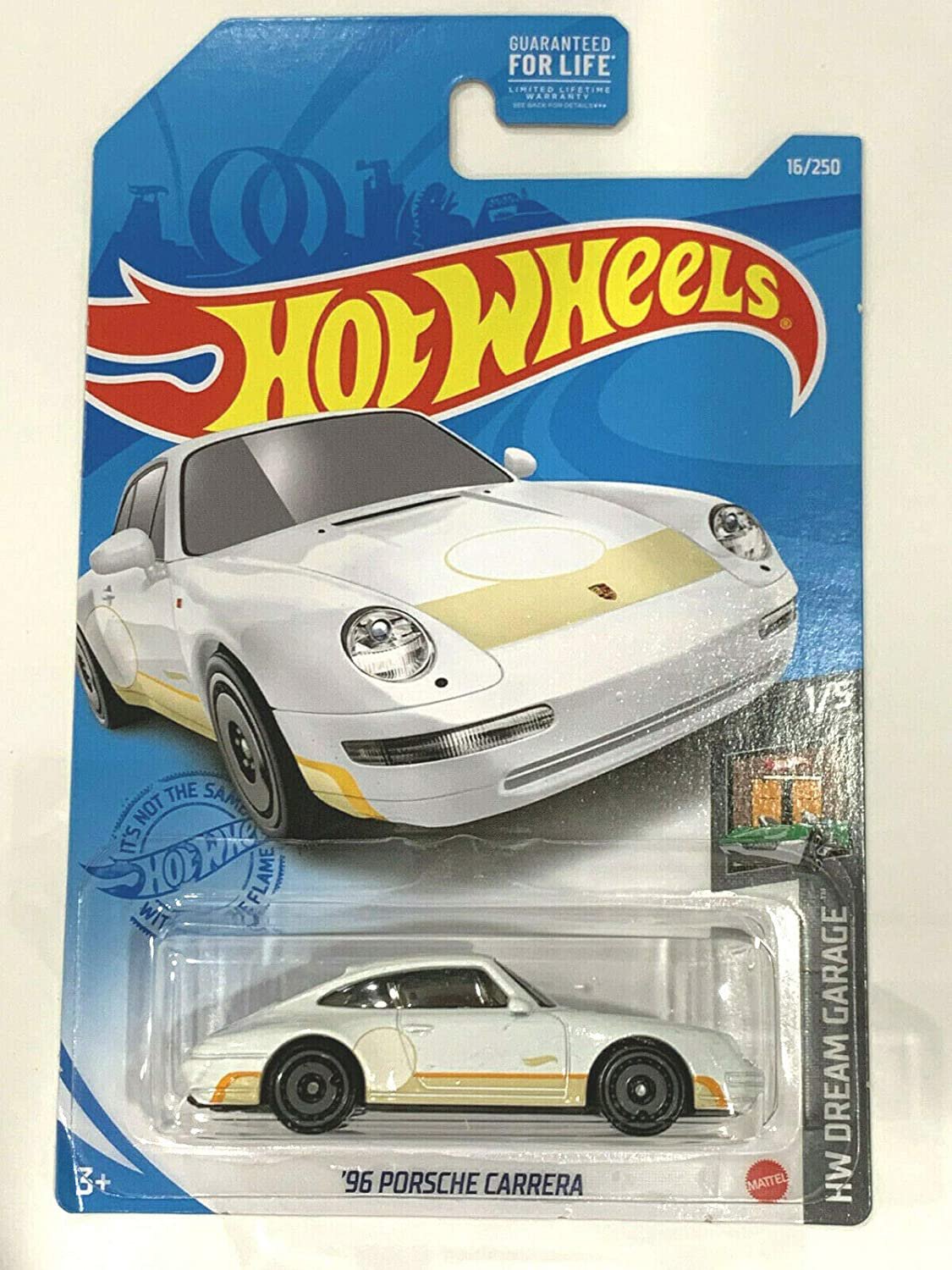 Hotwheels '96 Porsche Carrera (White) 16/250, HW Dream Garage 1/5