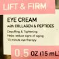 LIFT AND FIRM EYE CREAM WITH COLLAGEN AND PEPTIDES