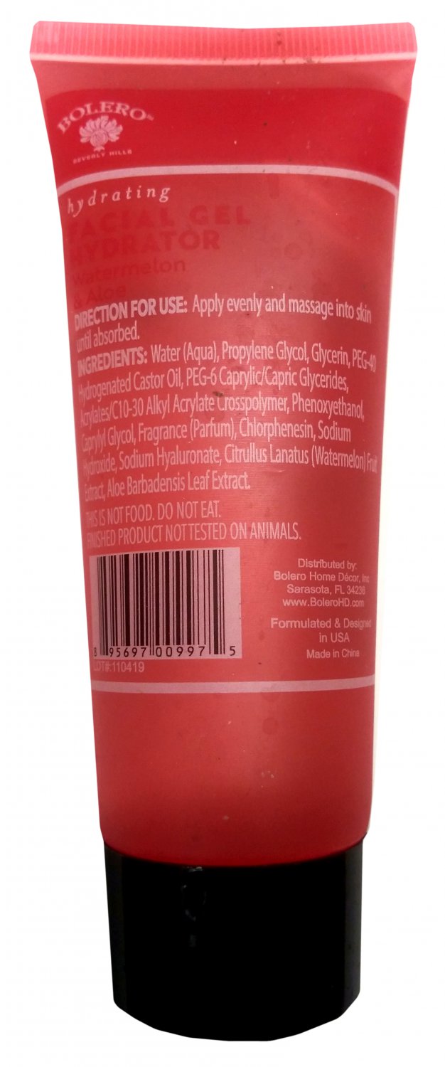 Hydrating Facial Gel Hydrator Watermelon & Aloe 2.5fl oz 75ml