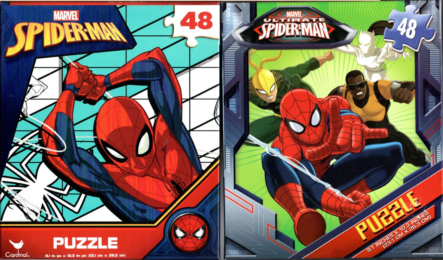 Marvel SpiderMan 48 Pieces Jigsaw Puzzle (Set of 2 Puzzles) v1