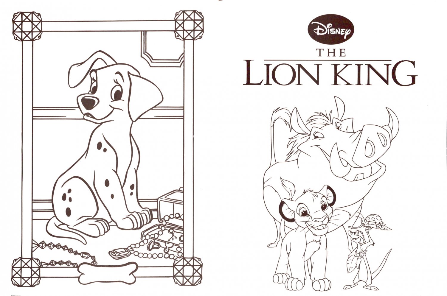 Disney Animal Friends Big Fun Book to Color Happy Day