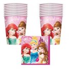 Disney Princesses - Party Cup & Napkin Pack for 16 (16 - 9oz Cups & 16 Napkins)