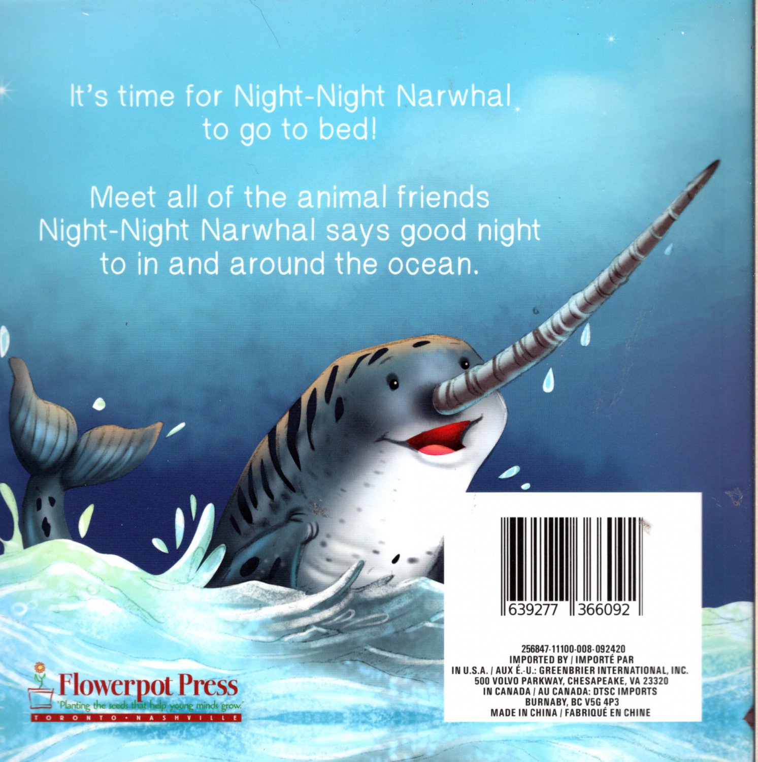 The Storybook Series Night Night Narwhal Children's Book