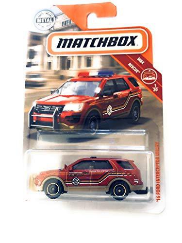 Matchbox 16 Ford Interceptor Utility Red/Orange 42/100 MBX Rescue 1/120