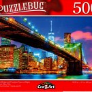 Brooklyn Bridge and Freedom Tower at Night - 500 Pieces Jigsaw Puzzle