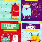 Educational Workbooks Kindergarten - Set of 4 Books - v11