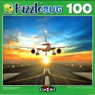 Airplane Landing on Runway - 100 Piece Jigsaw Puzzle