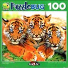 Three Sumatran Tiger Cubs - 100 Piece Jigsaw Puzzle