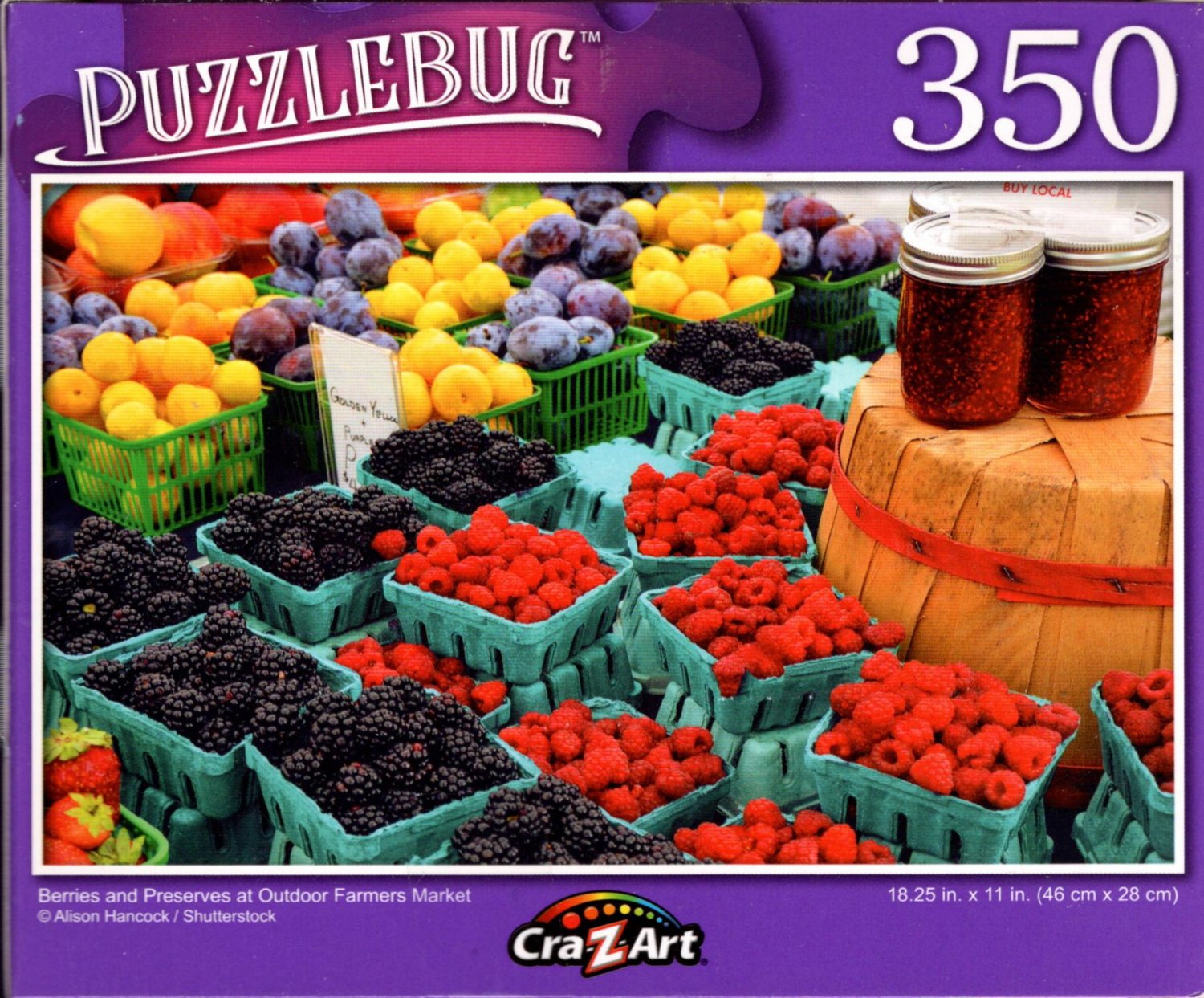Berries and Preserves at Outdoor Farmers Market - 350 Pieces Jigsaw Puzzle