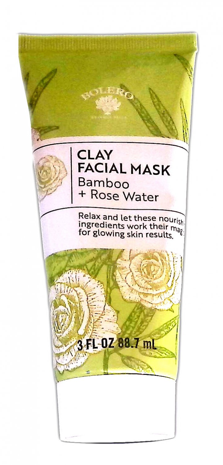 Bolero Clay Facial Mask Bamboo + Rose Water 3fl oz 88.7ml