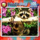 Baby Raccoon in the Tree - 100 Pieces Jigsaw Puzzle