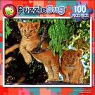 Cute Lion in the Tree - 100 Pieces Jigsaw Puzzle
