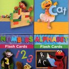 Sesame Street Educational Flash Cards for Early Learning - (Set of 4 Pack)