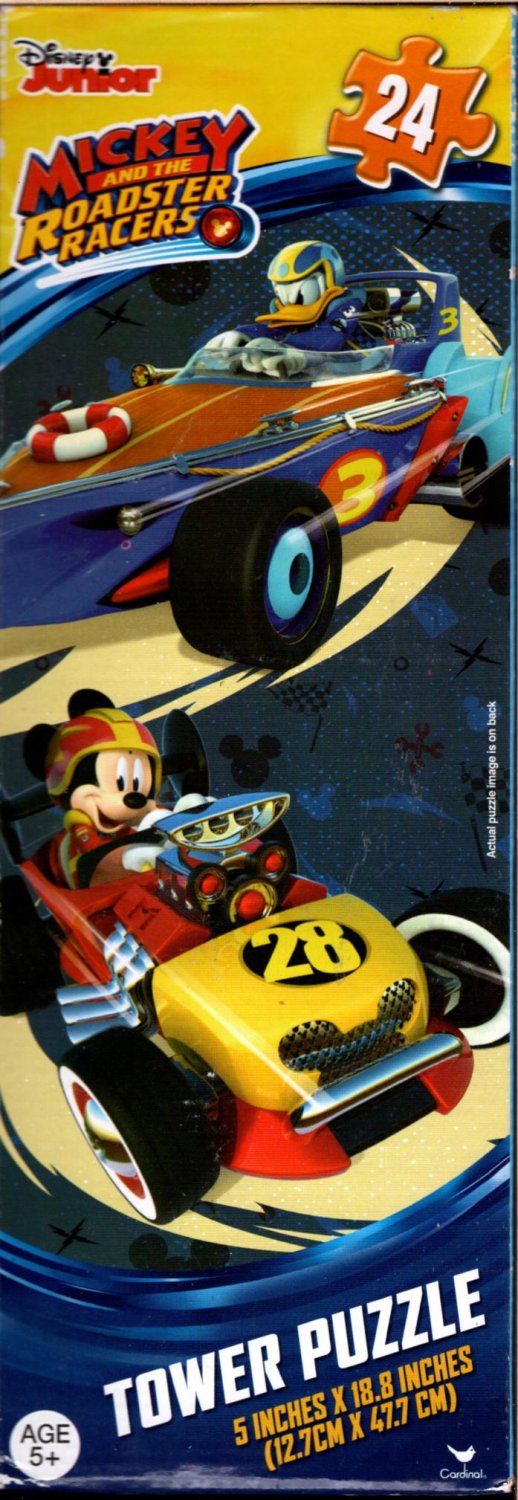 Disney Junior - Mickey and The Roadster Racers - 24 Pieces Tower Jigsaw Puzzle - v2