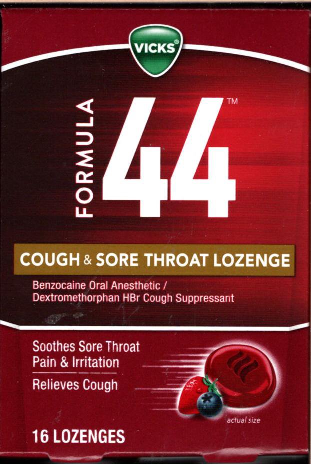 Vicks Formula 44 Cough & Sore Throat Lozenge