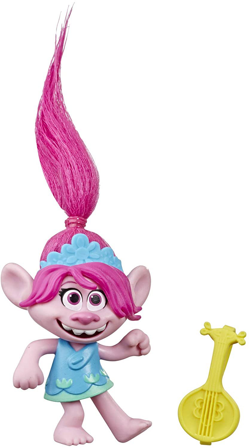 Trolls DreamWorks World Tour Poppy, Collectible Doll with Ukulele Accessory