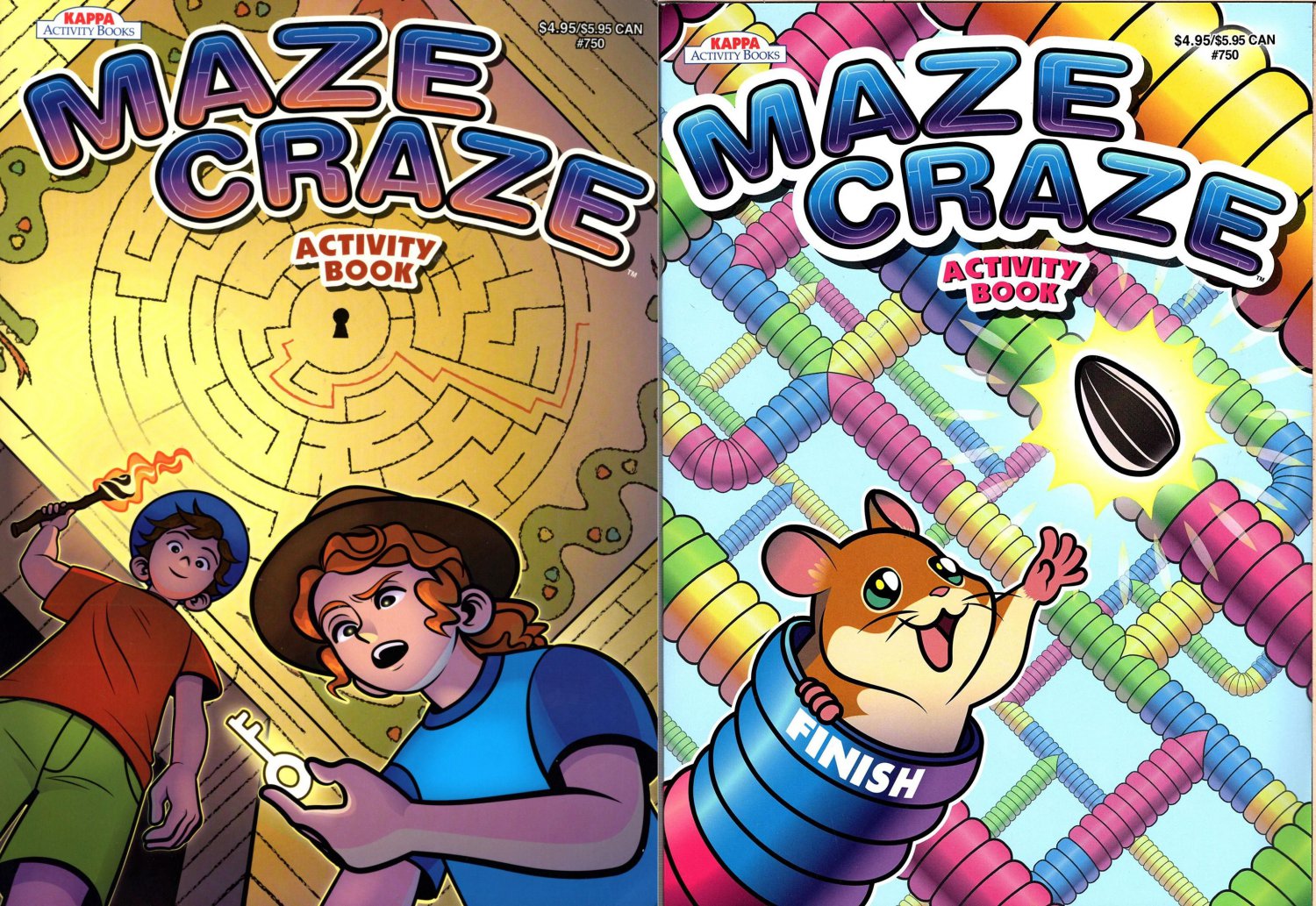 Maze Craze Activity Book for Kids Easy Medium Hard Levels - (Set of 2 Books) v3