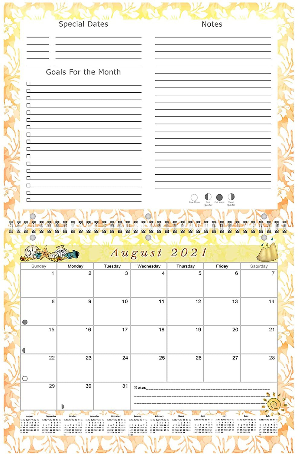 2021 - 2022 Academic Year 12 Months Student Calendar / Planner (Edition #03)