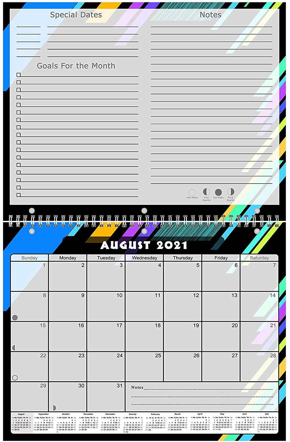 2021 - 2022 Academic Year 12 Months Student Calendar / Planner (Edition