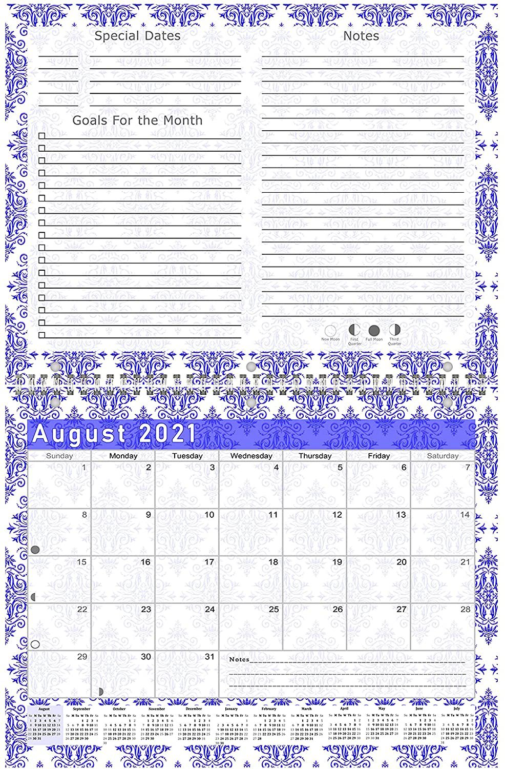 2021 - 2022 Academic Year 12 Months Student Calendar / Planner (Edition #019)