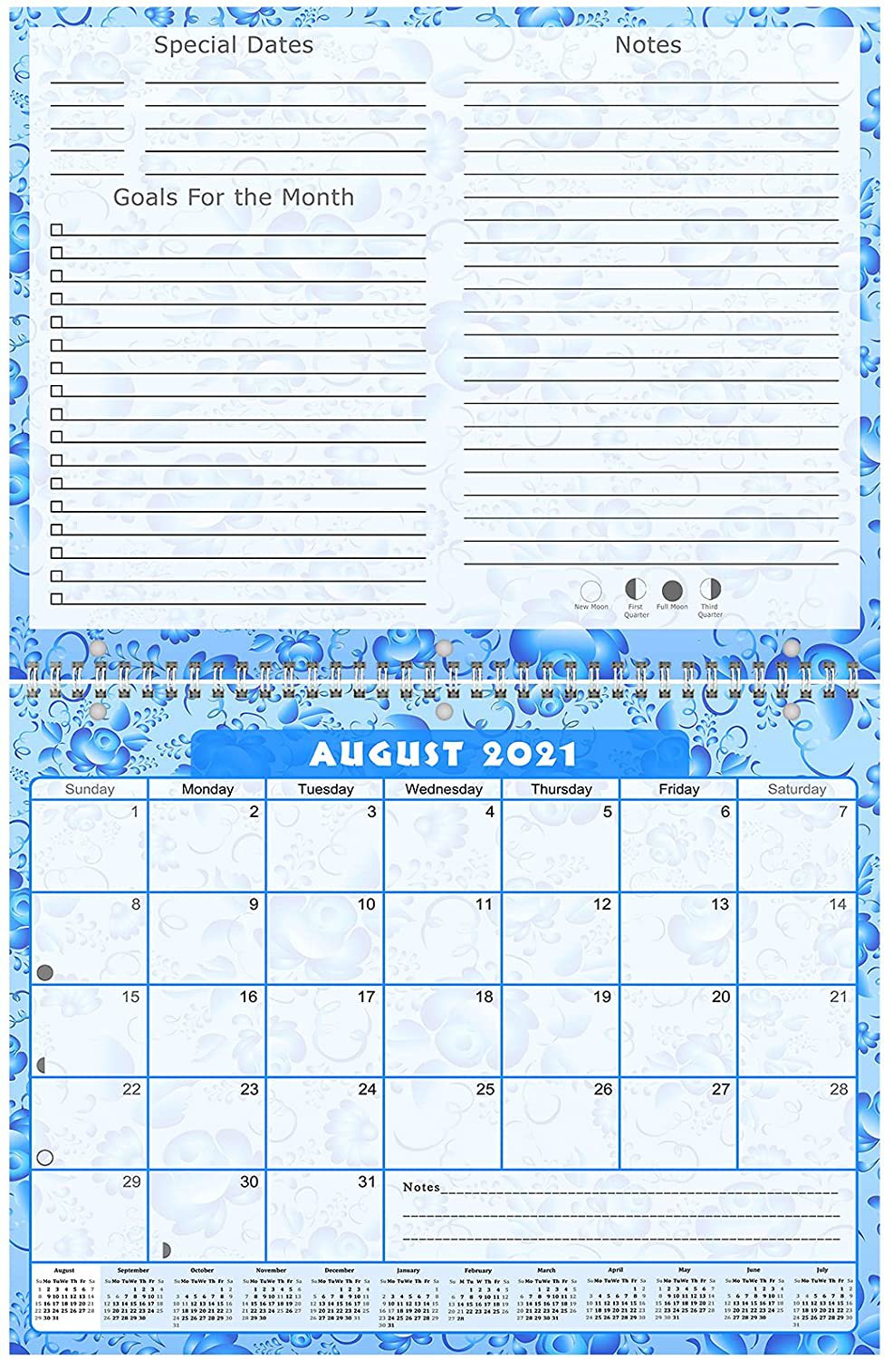 2021 2022 Academic Year 12 Months Student Calendar / Planner (Edition