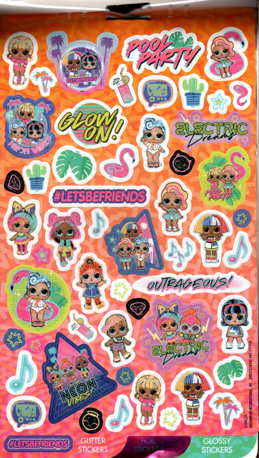 LoL Surprise - Over 150 Stickers 4 Sheet Sticker Book