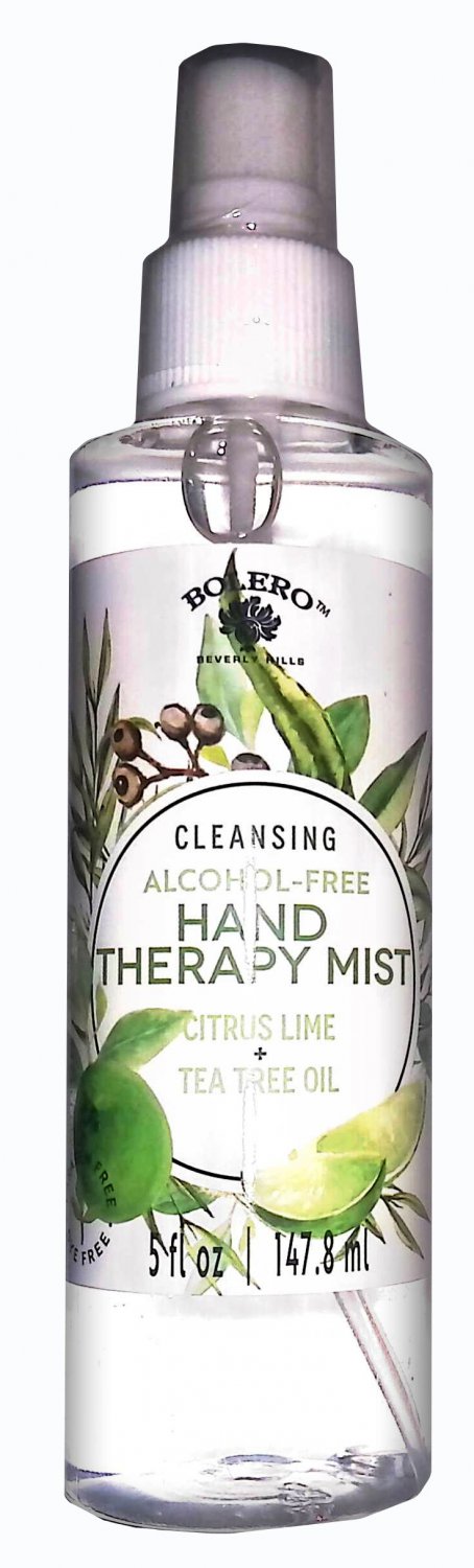 Bolero Cleansing Alcohol - Free Hand Therapy Mist Citrus Lime + Tea Tree Oil 5fl oz 147.8ml