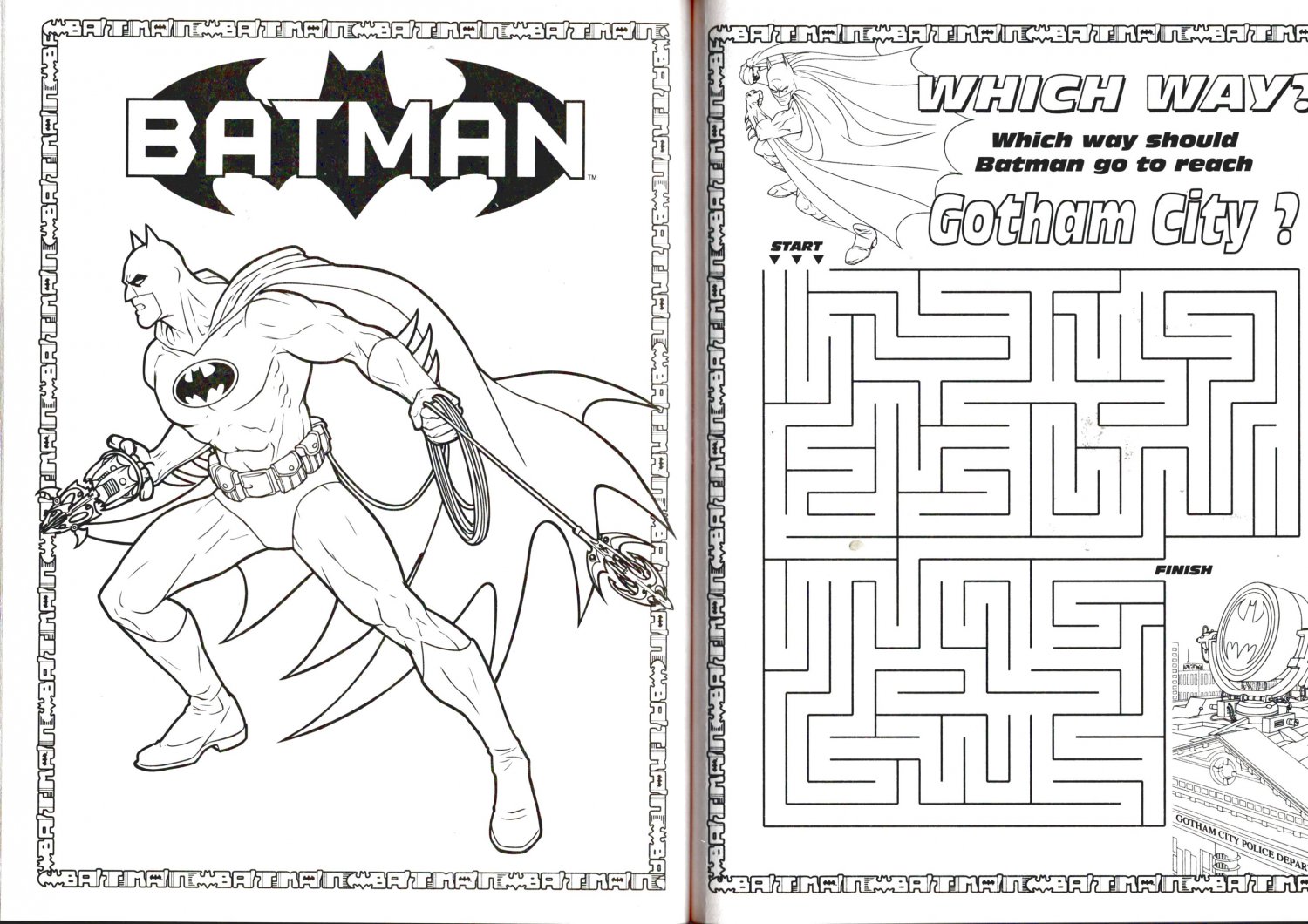 Batman Coloring & Activity Books Includes Stickers!