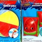 Splash-N-Swim - Splash-N-Swim - Beach Ball 20 in & Swim Arm Bands 1 pair (Set of 2) v2 Splash-N-Swim - Splash-N-Swim - Beach Ball 20 in & Swim Arm Bands 1 pair (Set of 2) v2