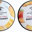 After Shower Cream Pineapple + Peach - Body Yogurt 5fl oz (141.7ml) (Set of 2 Pack)