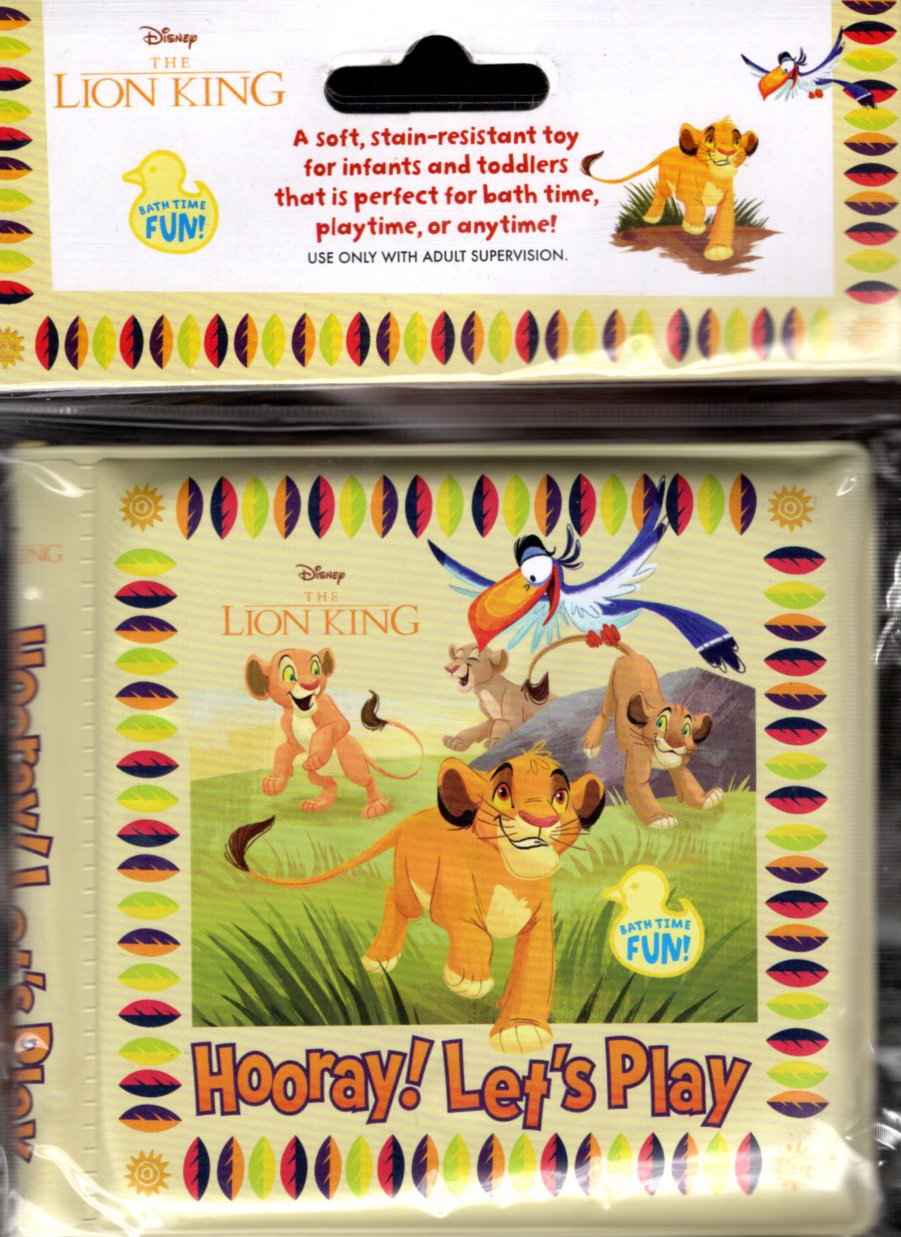 Disney The Leon King Bath Time Bubble Book - Hooray! Let`s Play - Children's Book