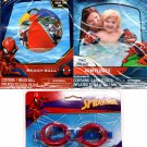 Spider-Man - Swimming Goggles + Swim Ball + Arm Floats (Set of 3)