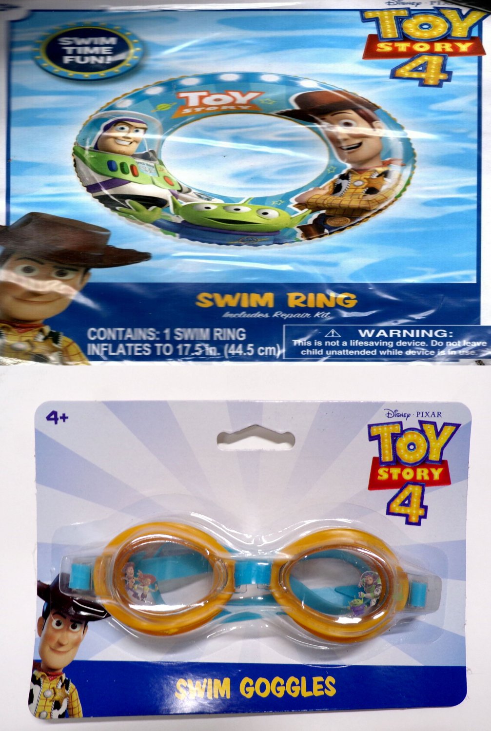 Disney Toy Story Swim Goggles + Swim Ring 17.5`` (Set of 2)