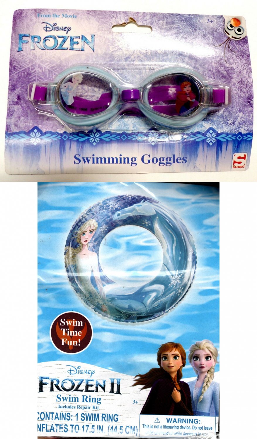 Disney Frozen - Swim Goggles + Swim Ring 17.5`` (Set of 2)