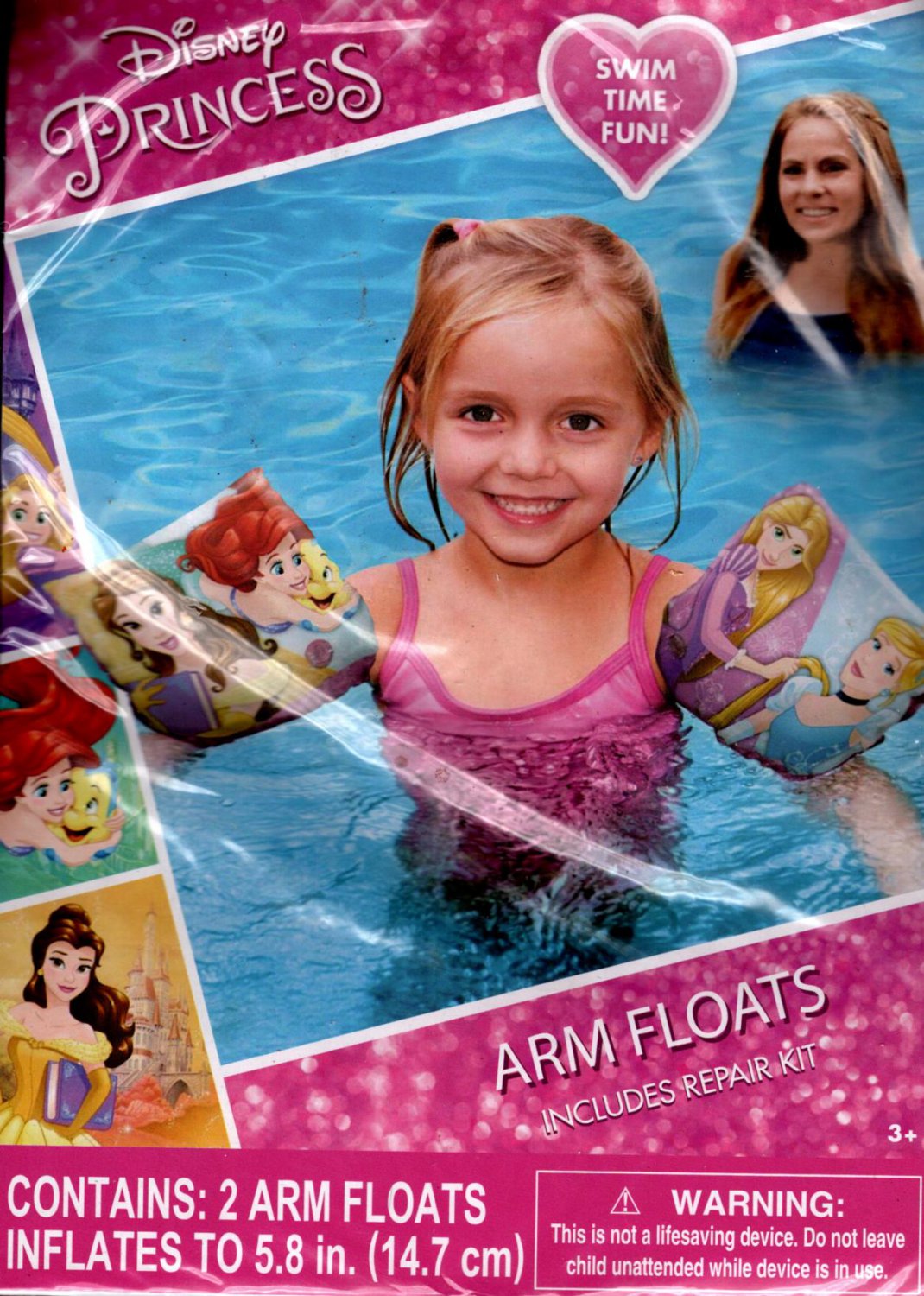 Disney Princess - Swim Arm Floats + Beach Ball (Set of 2)