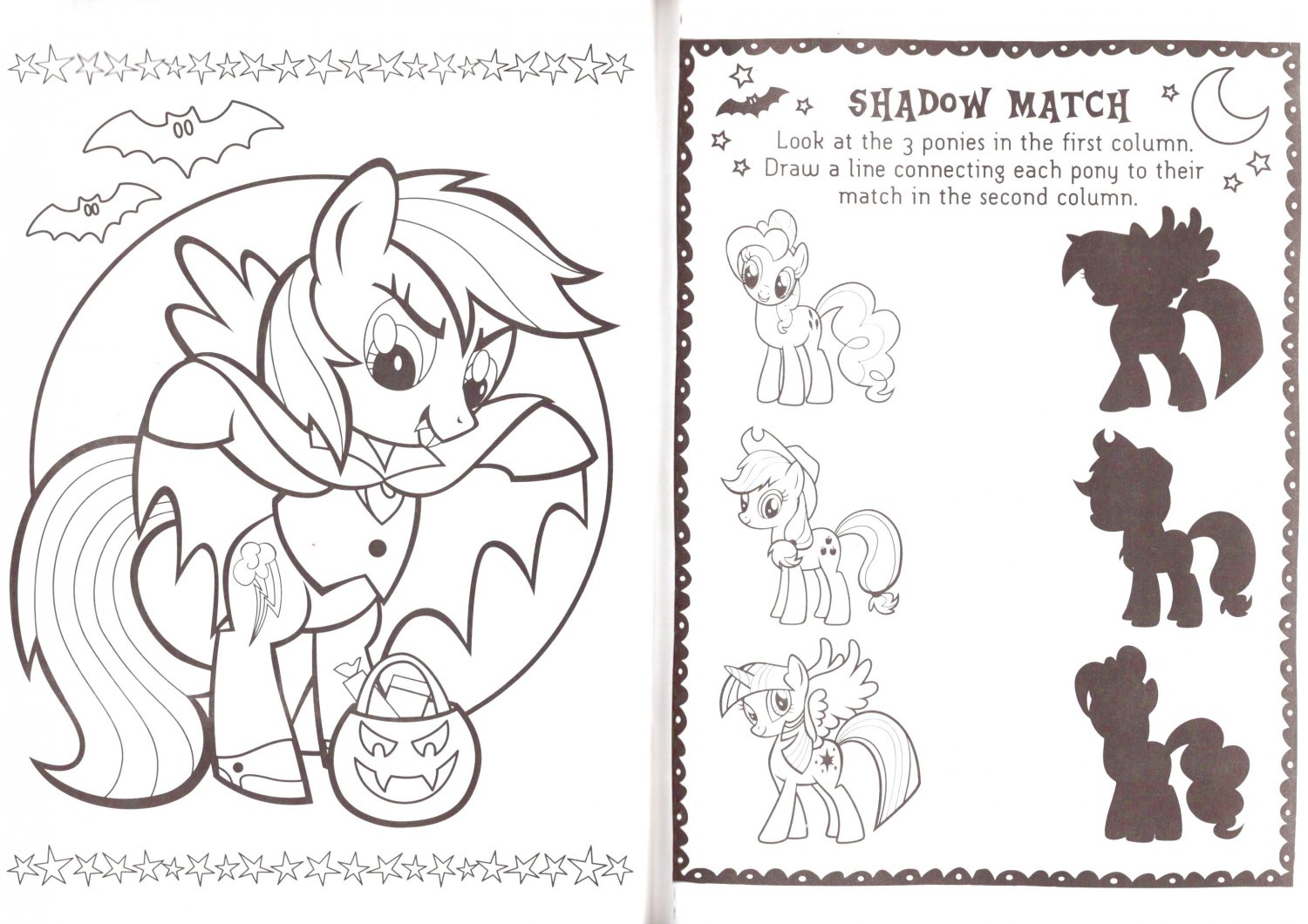 My Little Pony Halloween Coloring & Activity Book over 30 Stickers